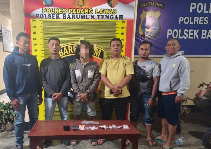 Polsek Barumun Tengah Gagalkan Peredaran Narkoba di Palas, Petani Diringkus Bersama Barang Bukti